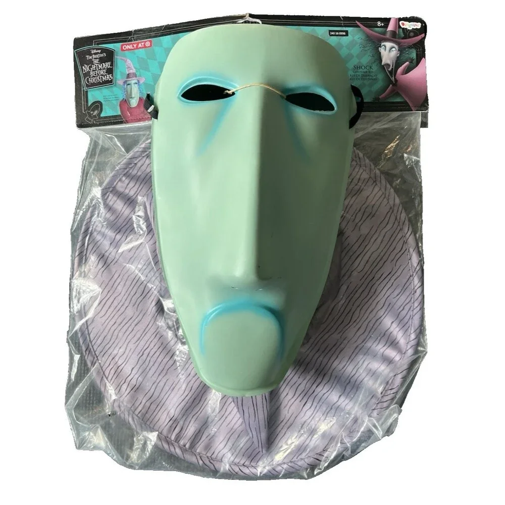 Disney Nightmare Before Christmas Shock Mask Costume Kit Kids 8+